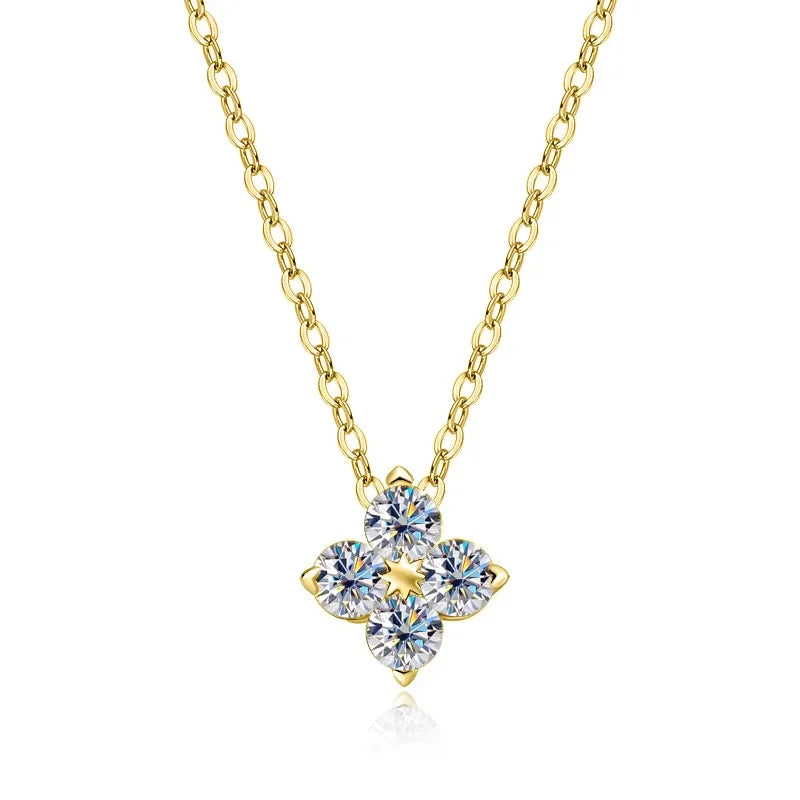 0.4ct Moissanite Pendant Necklace, GRA Certified