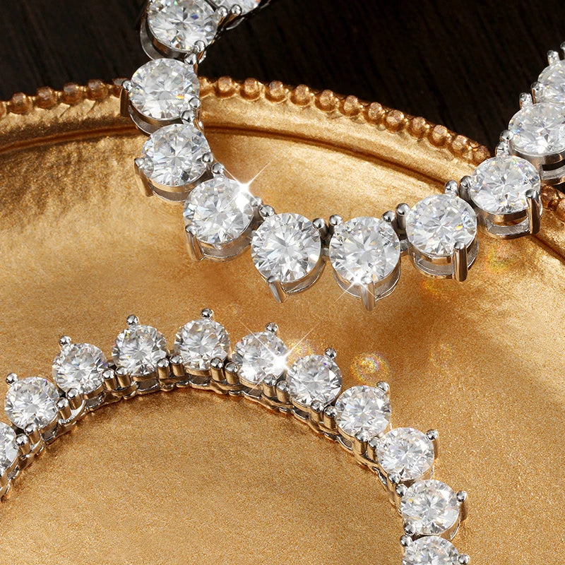 Tennis Necklace, 3mm or 4mm Stones in s925 Silver