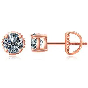 D Colour Moissanite Studs, 0.1ct to 1.5ct in 925 Silver