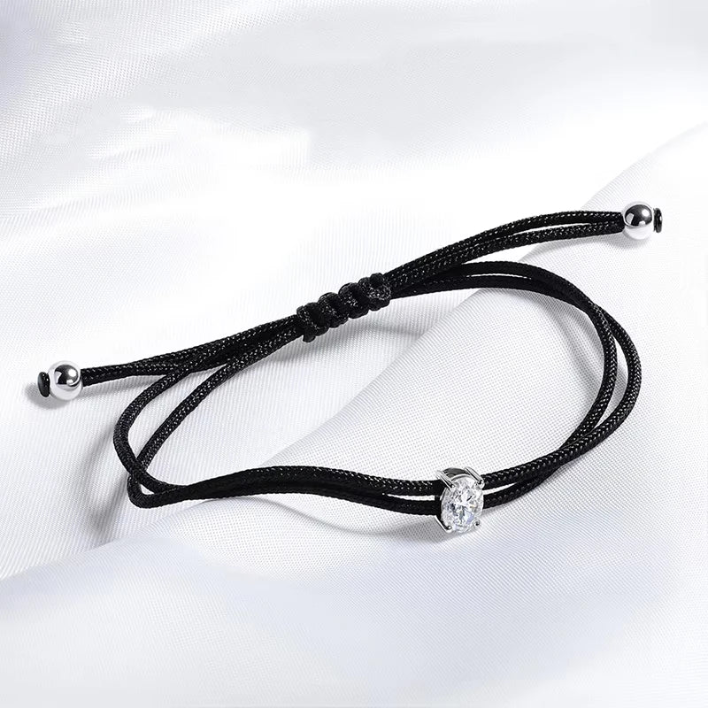 Oval 5x7mm Moissanite Rope Bracelet, 5 Colours, S925