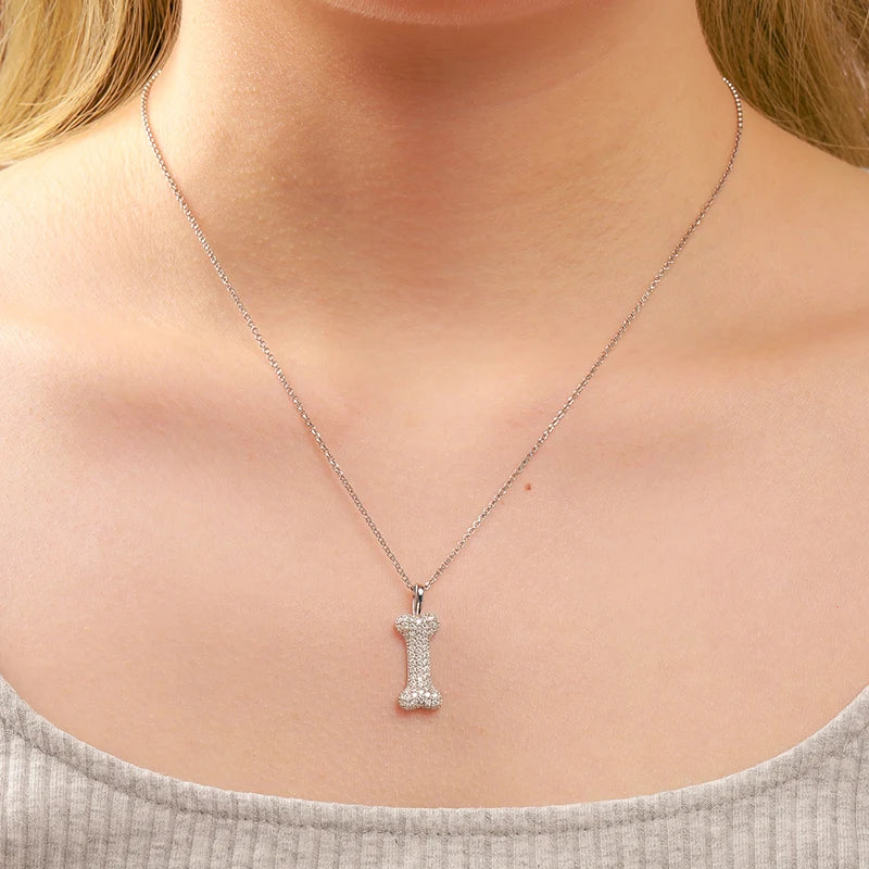 D VVS1 Moissanite Pendant Necklace in 925 Silver