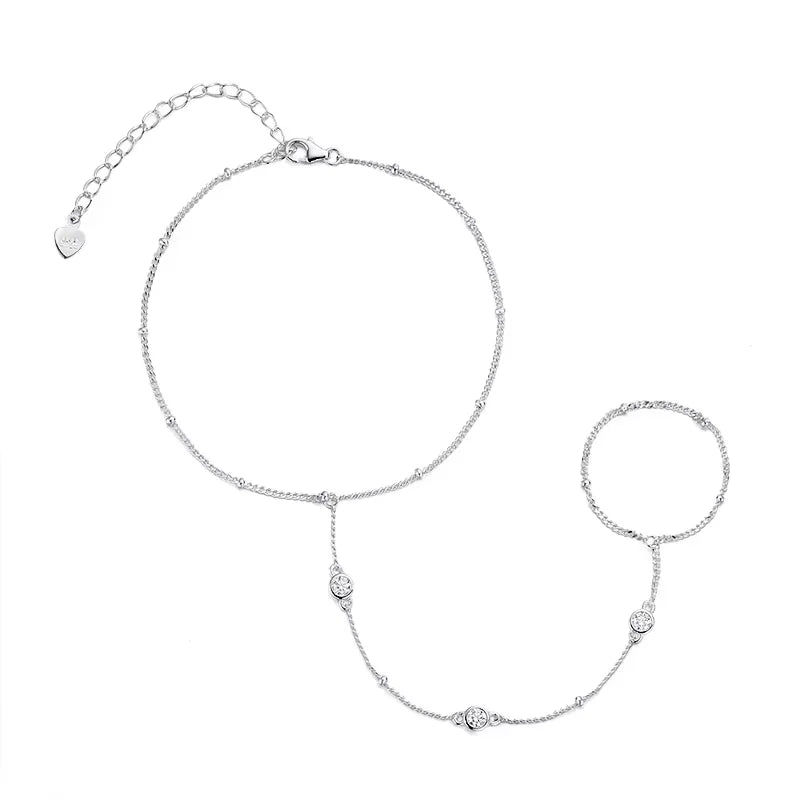 3mm Moissanite Bracelet, Adjustable 14cm to 21cm, 925