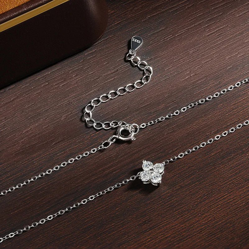0.4ct Moissanite Pendant Necklace, GRA Certified