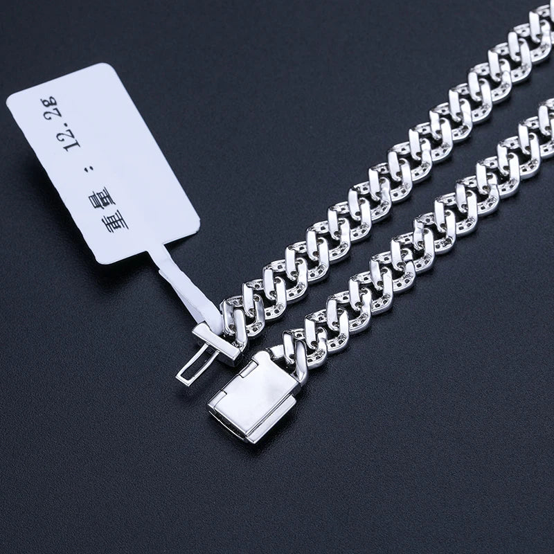 6mm Miami Cuban Bracelet, Solid 925 Silver, GRA