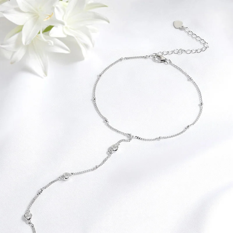 3mm Moissanite Bracelet, Adjustable 14cm to 21cm, 925