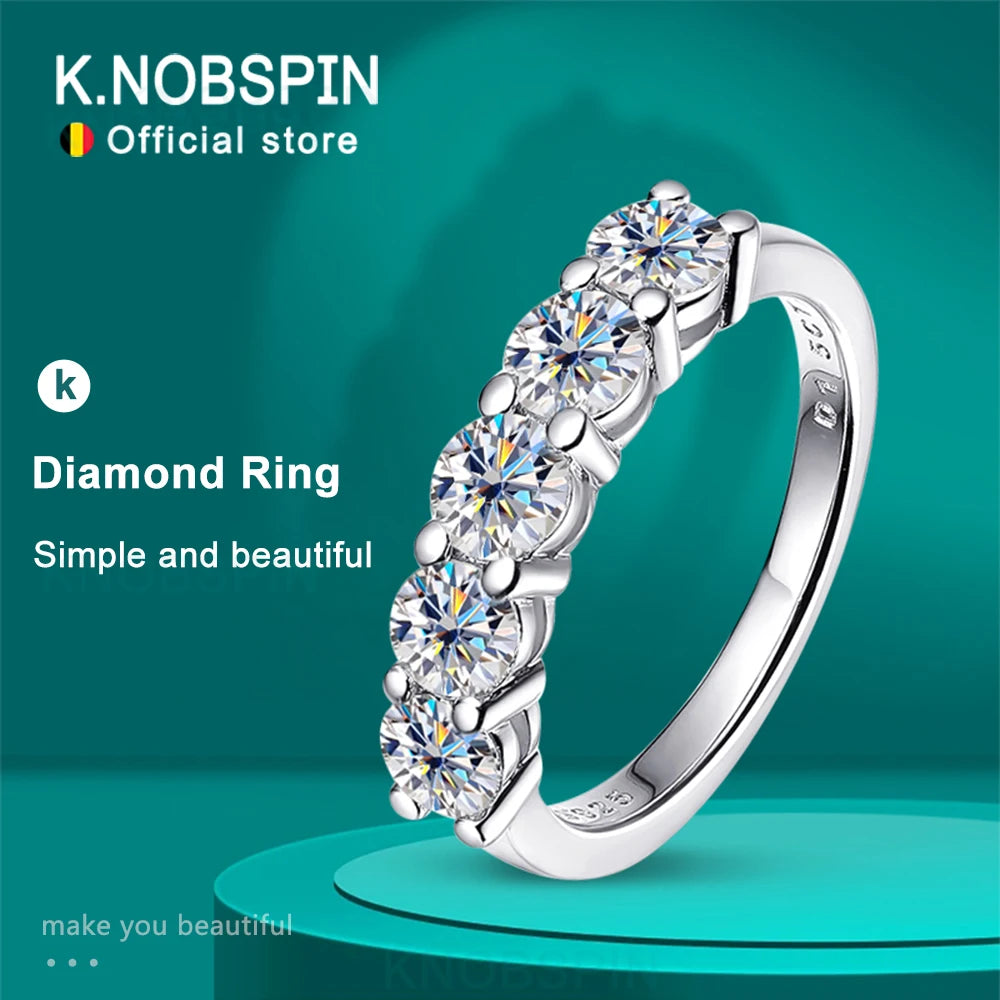 4mm Moissanite Eternity Band, GRA Certified