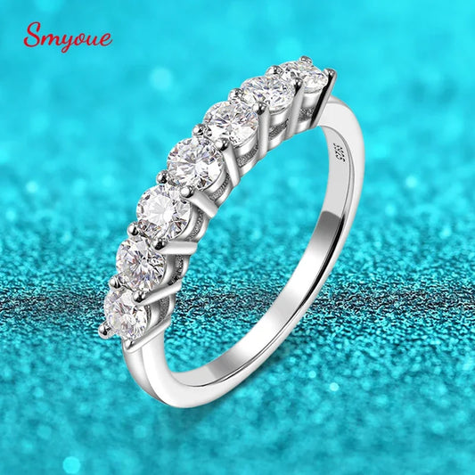 Moissanite Stacking Ring, 0.5cttw or 0.7cttw in S925