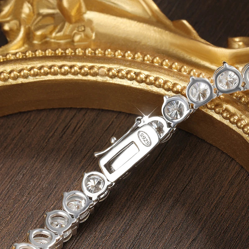 Tennis Necklace, 3mm or 4mm Stones in s925 Silver