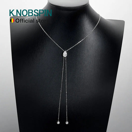 Pear Cut Moissanite Pendant, 1ct to 3ct Certified