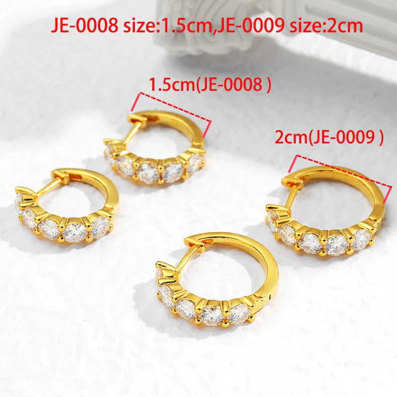 3cttw Moissanite Hoop Earrings in Sterling Silver