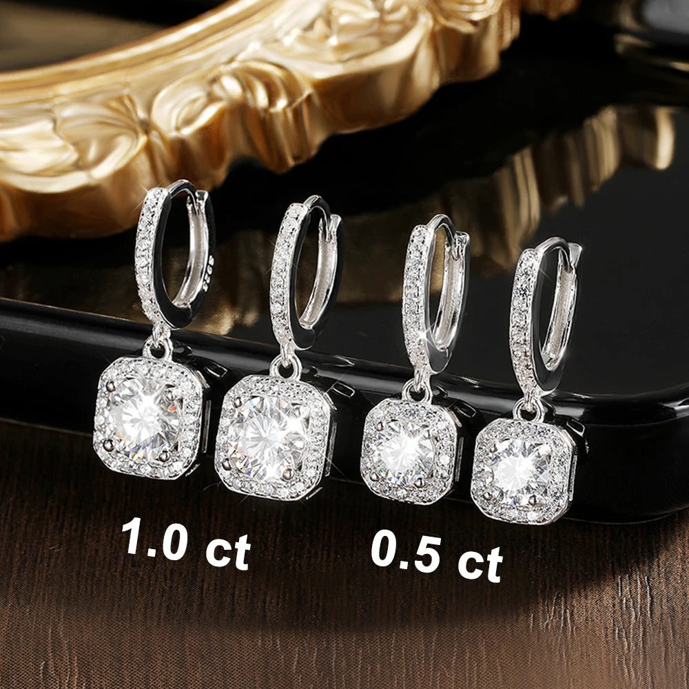 Round Solitaire Stud Earrings, 0.5ct to 3ct