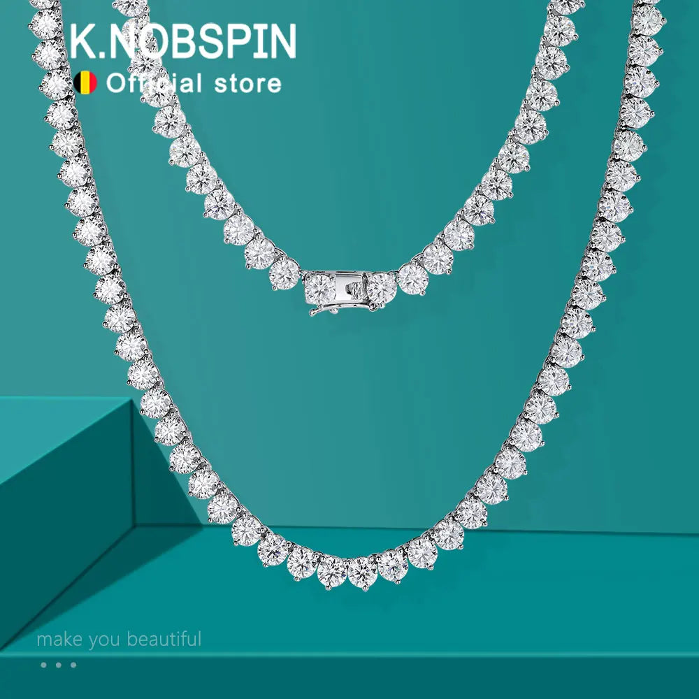 Tennis Necklace, 3mm or 4mm Stones in s925 Silver