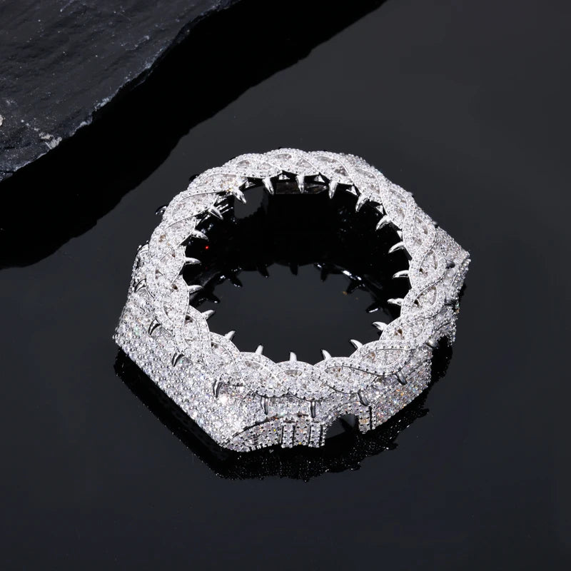 Iced Out Bezel Watch Case, Moissanite or Zircon