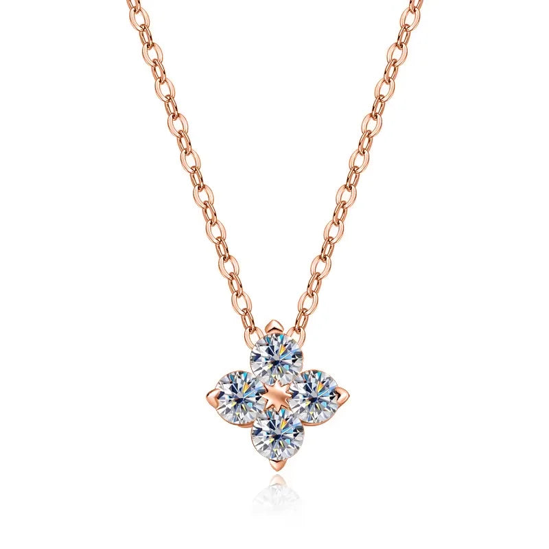 0.4ct Moissanite Pendant Necklace, GRA Certified