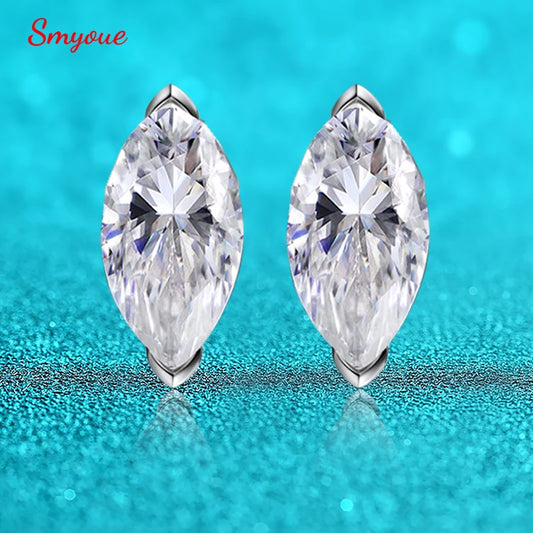 Marquise Moissanite Stud Earrings, 0.3ct to 3ct Each