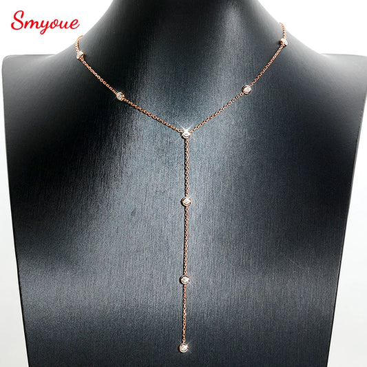 3mm Moissanite Bubble Pendant Necklace in S925 Silver