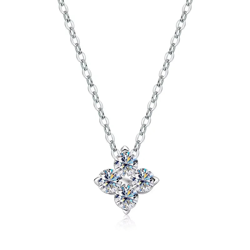 0.4ct Moissanite Pendant Necklace, GRA Certified