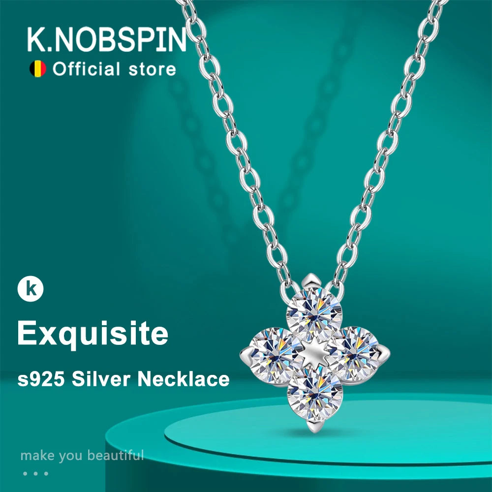 0.4ct Moissanite Pendant Necklace, GRA Certified