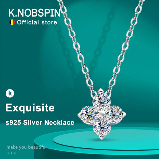 0.4ct Moissanite Pendant Necklace, GRA Certified