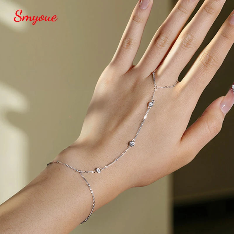 3mm Moissanite Bracelet, Adjustable 14cm to 21cm, 925