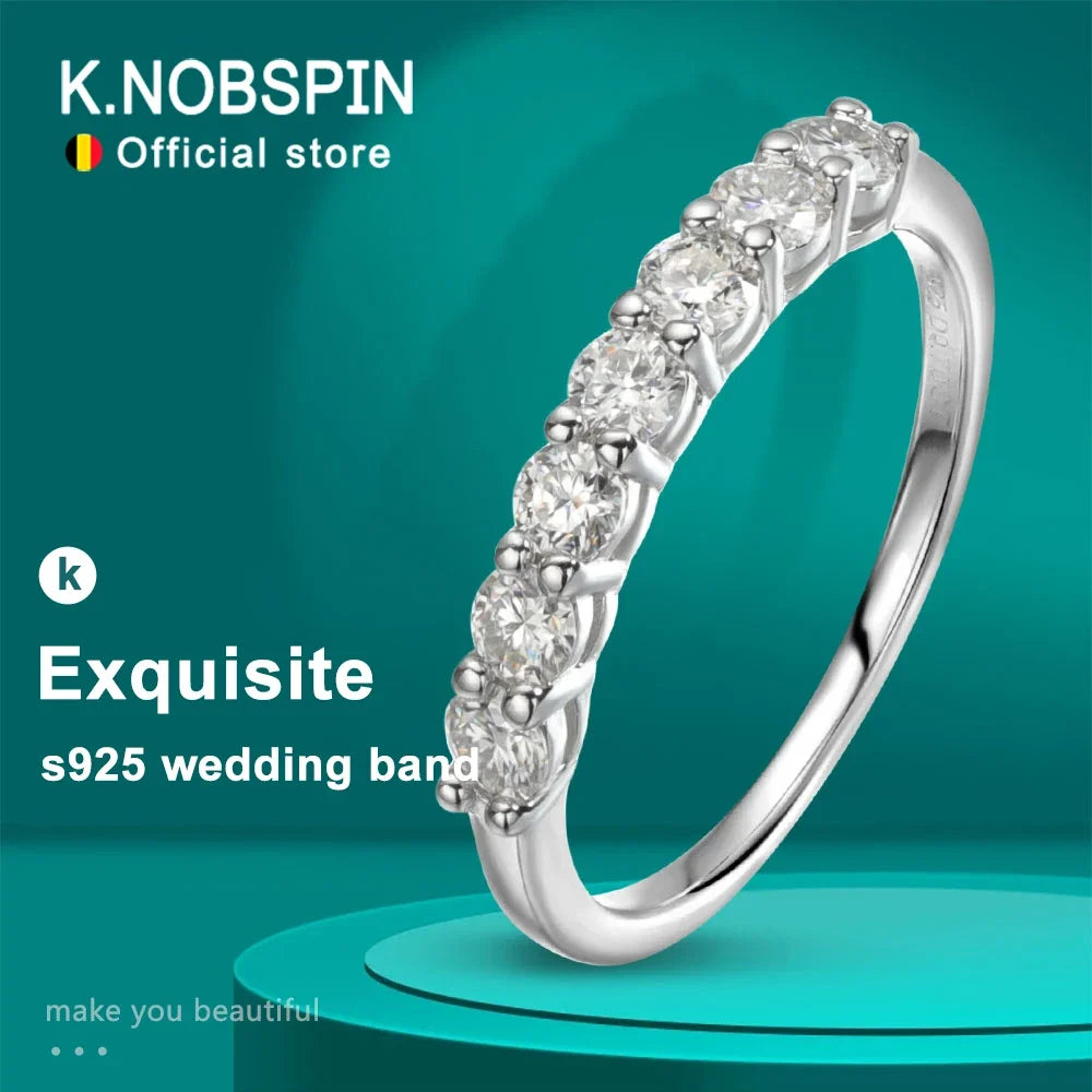 Stackable Moissanite Ring, 3mm or 4mm GRA Certified