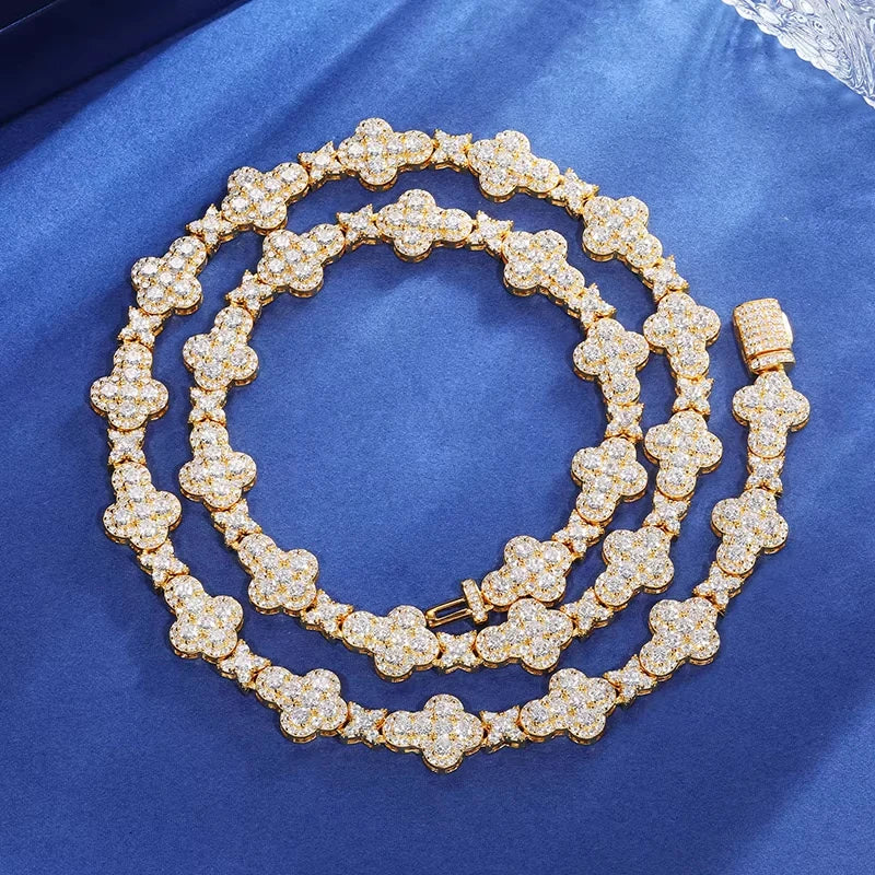 Iced Out Bracelet, 6mm 8mm or 10mm in 925 Silver
