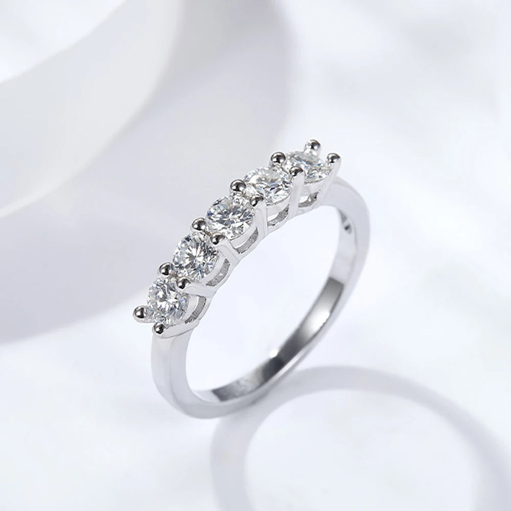 4mm Moissanite Eternity Band, GRA Certified