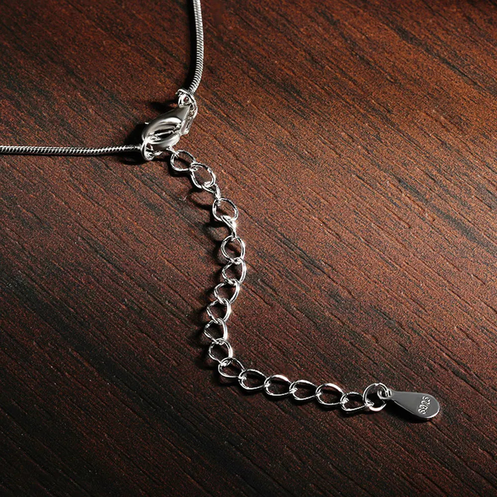 Dainty Moissanite Pendant Necklace, 0.5ct to 2ct s925